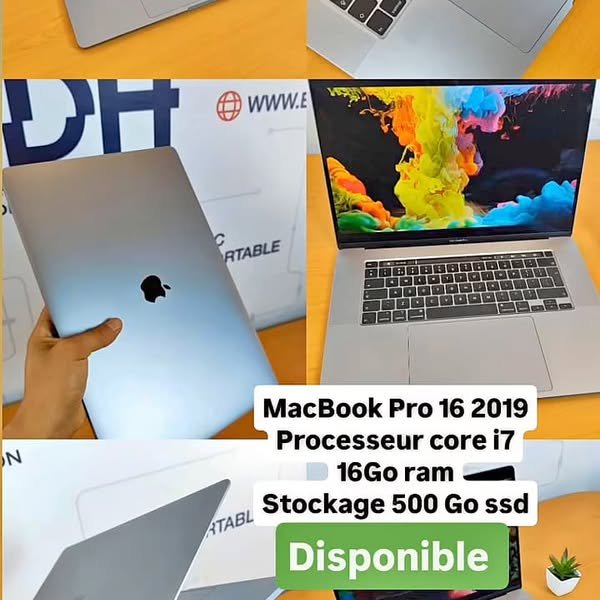Apple MacBook Pro 16″ 2019, photo du catalogue EDH